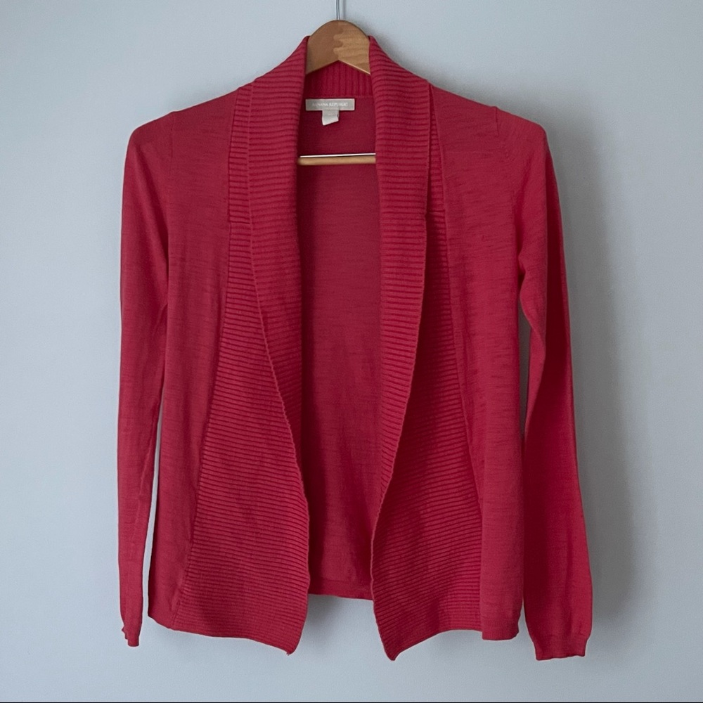Banana Republic Open Salmon Cardigan Size XS